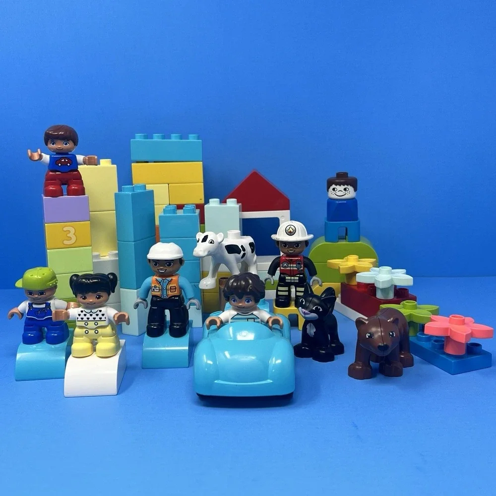 LEGO DUPLO Lot Building Blocks 10 Figures Kids Toddler Toy Set Mixed Bundle Play